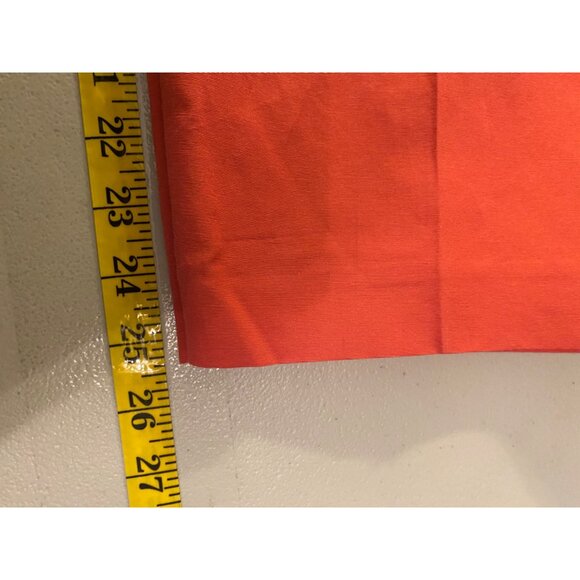 NWT Sigrid Olsen Capri Pants Coral Red Cotton & Silk Blend Elastic Waist Pants - Picture 9 of 11